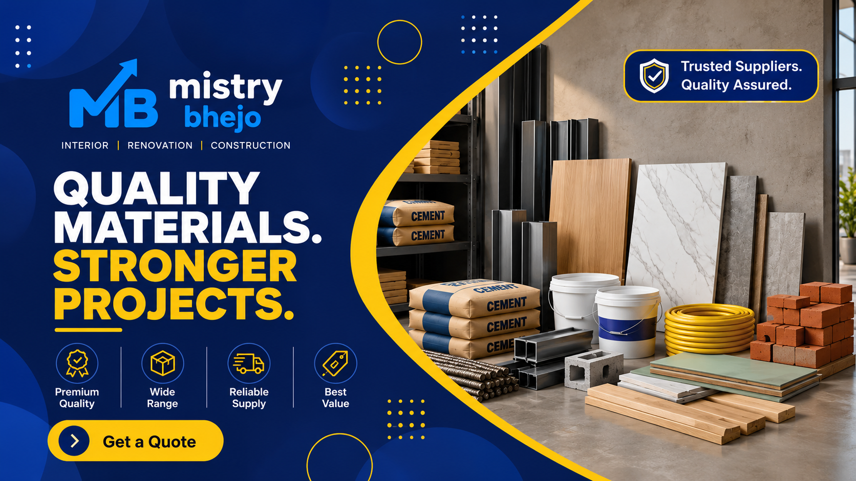 QUALITY MATERIALS.