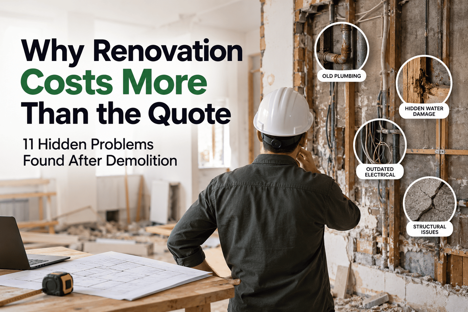 Why Renovation Costs More Than the Quote: 11 Hidden Problems Found After Demolition