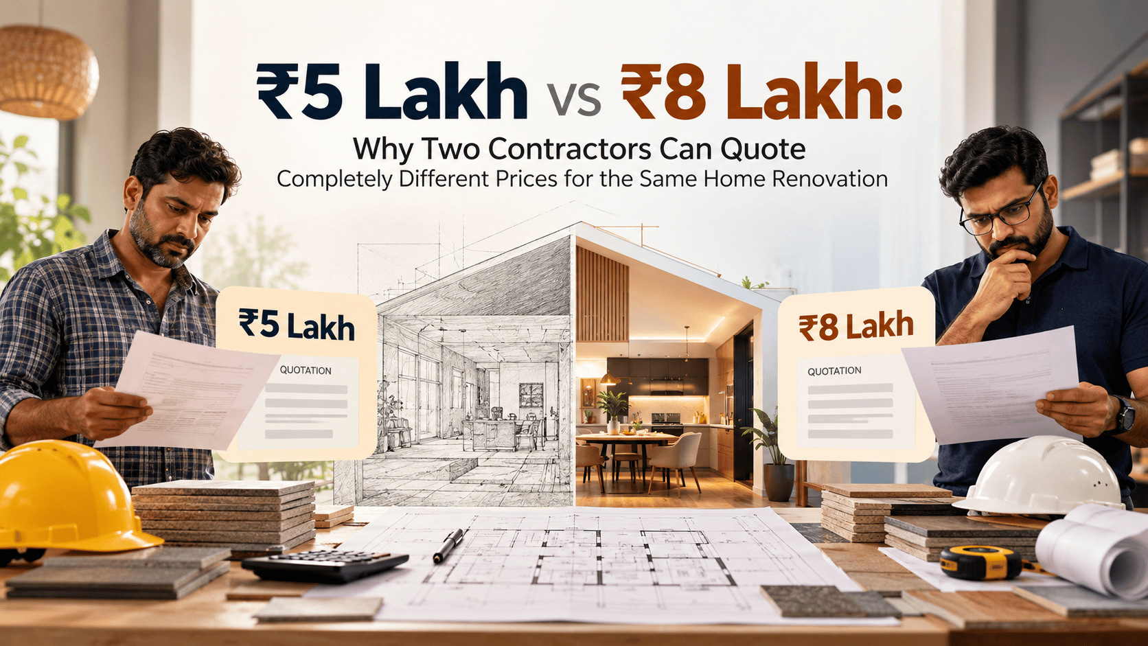 ₹5 Lakh vs ₹8 Lakh: Why Renovation Quotes Differ