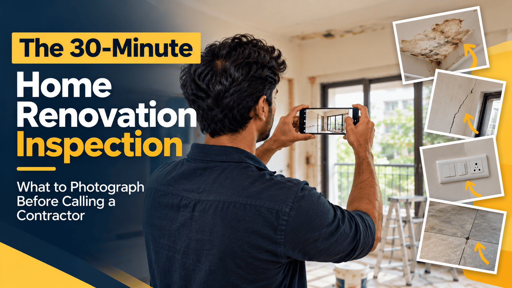 30-Minute Home Renovation Inspection: What to Photograph | Mistry Bhejo
