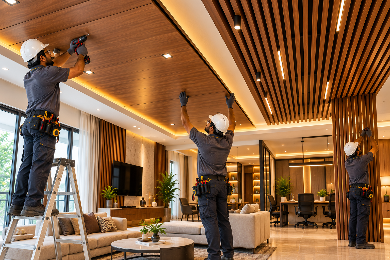 Wooden False Ceiling